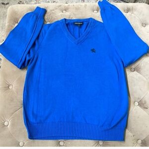 Express Design‎ Studio Royal Blue V-Neck Sweater Size Large